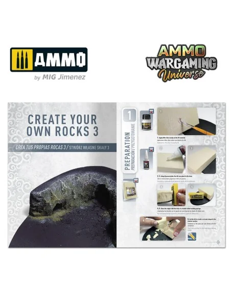 AMMO WARGAMING UNIVERSE Book 11 – Create your own Rocks (Multilingu...