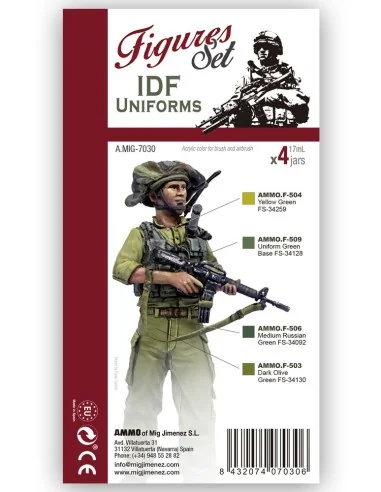 IDF Uniforms Figures Set - AMMO by MIG Jimenez A.MIG-7030