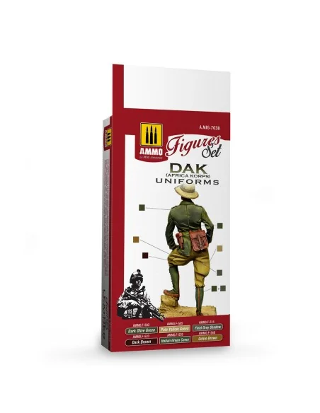 DAK Uniforms (Africa Korps) Figures Set - AMMO by MIG Jimenez A.MIG...