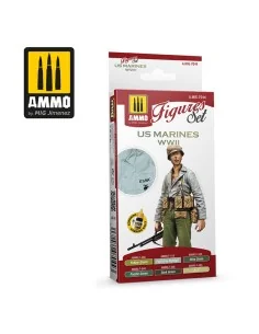 US Marines WWII Figures Set - AMMO by MIG Jimenez A.MIG-7044