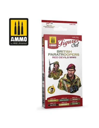 British Paratroopers Red Devils WWII - AMMO by MIG Jimenez A.MIG-7045