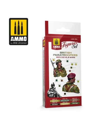 British Paratroopers Red Devils WWII - AMMO by MIG Jimenez A.MIG-7045