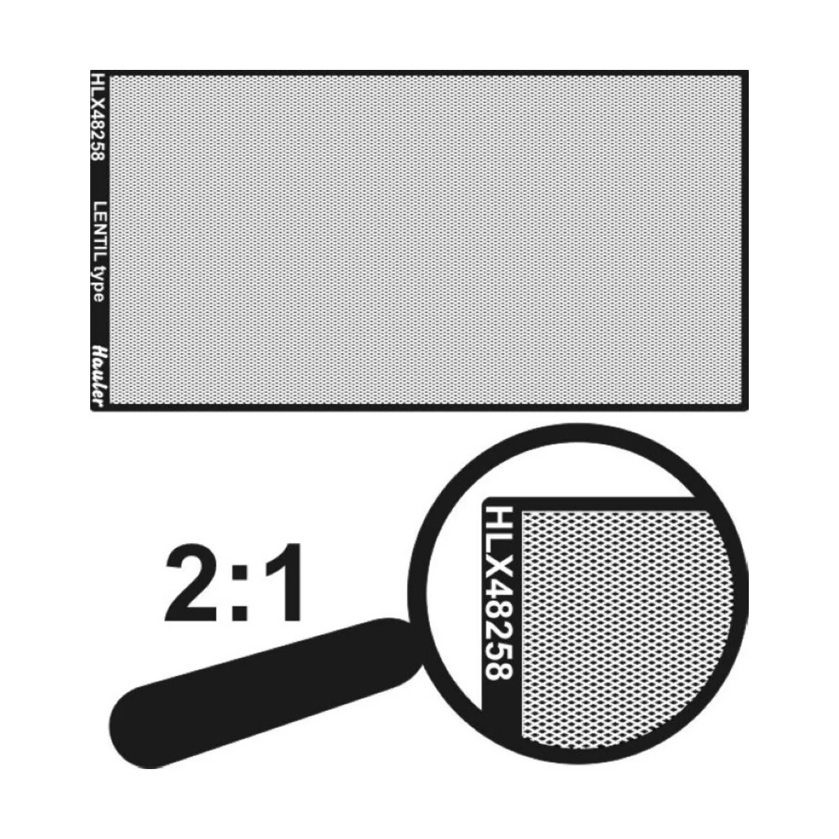 engraved plate-LENTIL type, 1/48 - Hauler HLX48258
