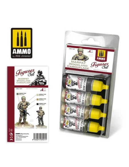 Marpat Woodland Camouflage Figures Set - AMMO by MIG Jimenez A.MIG-...
