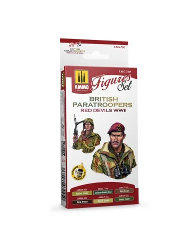 British Paratroopers Red Devils WWII - AMMO by MIG Jimenez A.MIG-7045