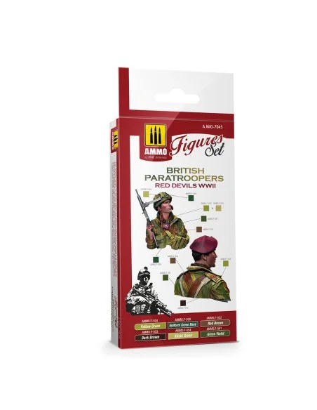 British Paratroopers Red Devils WWII - AMMO by MIG Jimenez A.MIG-7045