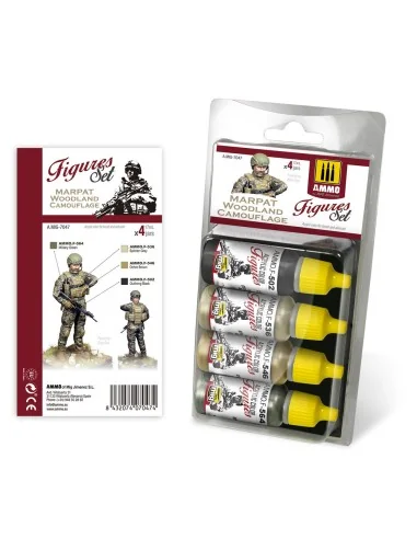 Marpat Woodland Camouflage Figures Set - AMMO by MIG Jimenez A.MIG-...