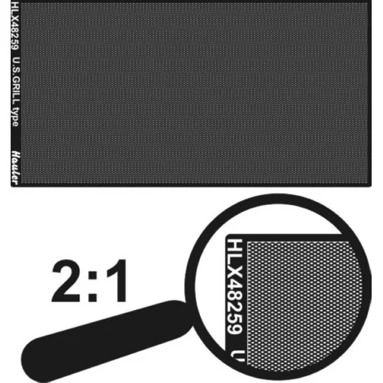 engraved plate-U S GRILL type, 1/48 - Hauler HLX48259