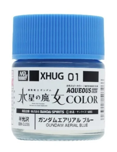 Mr Hobby -Gunze AQUEOUS GUNDAM COLOR (10ml) GUNDAM AERIAL BLUE - Mr...