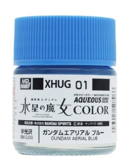 Mr Hobby -Gunze AQUEOUS GUNDAM COLOR (10ml) GUNDAM AERIAL BLUE - Mr...