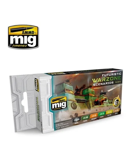 Futuristic Warzone Scenarios Paints - AMMO by MIG Jimenez A.MIG-7154