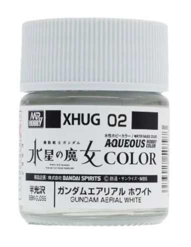Mr Hobby -Gunze AQUEOUS GUNDAM COLOR (10ml) GUNDAM AERIAL WHITE - M...