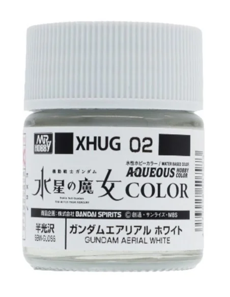 Mr Hobby -Gunze AQUEOUS GUNDAM COLOR (10ml) GUNDAM AERIAL WHITE - M...