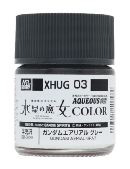 Mr Hobby -Gunze AQUEOUS GUNDAM COLOR (10ml) GUNDAM AERIAL GRAY - Mr...