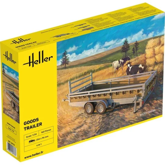 Goods Trailer, 1/24 - Heller 80778 Goods Trailer, 1/24 - Heller 80778