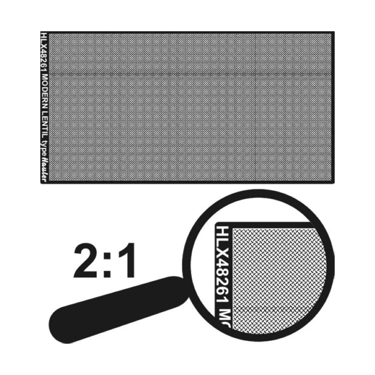 engraved plate-MODERN LENTIL type, 1/48 - Hauler HLX48261