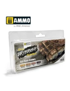DRYBRUSH Set Rust Colors - AMMO by MIG Jimenez A.MIG-7302