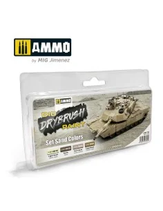 DRYBRUSH Set Sand Colors Set - AMMO by MIG Jimenez A.MIG-7304 2