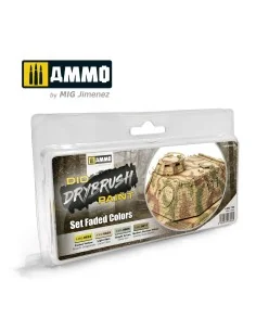 DRYBRUSH Set Faded Colors Set - AMMO by MIG Jimenez A.MIG-7306 2