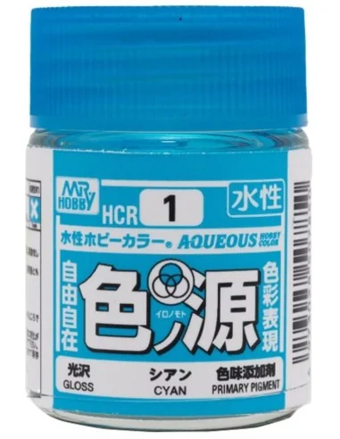Mr Hobby -Gunze Aqueous Hobby Colors (18 ml) Primary Color Pigment ...