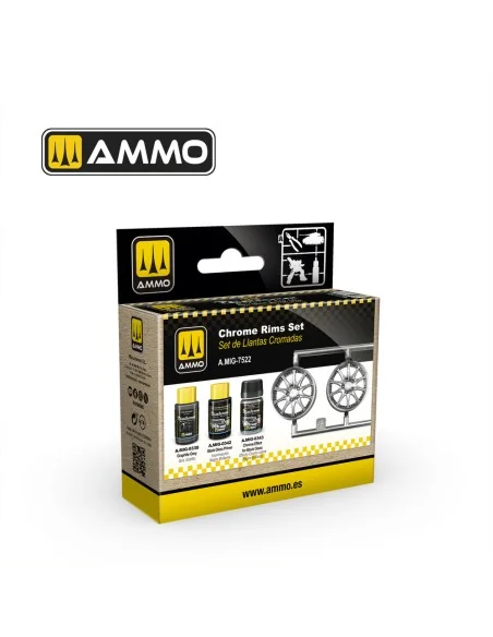 Cobra Motor Chrome Rims Set - AMMO by MIG Jimenez A.MIG-7522
