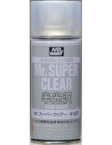 Mr Hobby -Gunze Mr. Super Clear Semi-Gloss Spray (170 ml) - Mr Hobb...