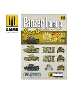 1/16 Panzer I Ausf. A Decals - AMMO by MIG Jimenez A.MIG-8060