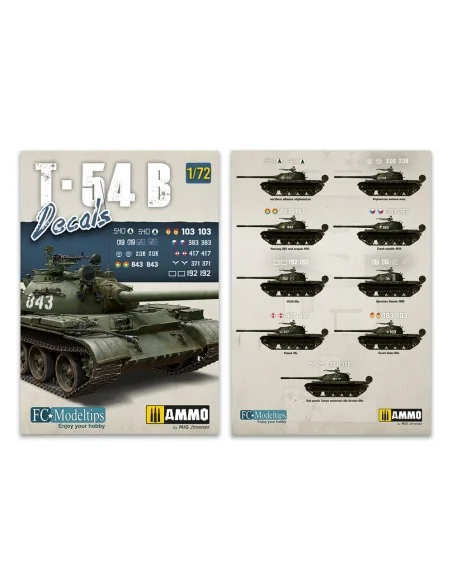 1/72 T-54B Decals - AMMO by MIG Jimenez A.MIG-8062
