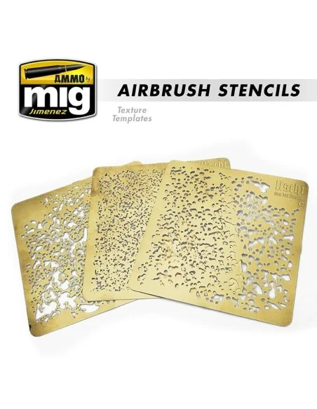 Airbrush Stencils - Available Again - AMMO by MIG Jimenez A.MIG-8035