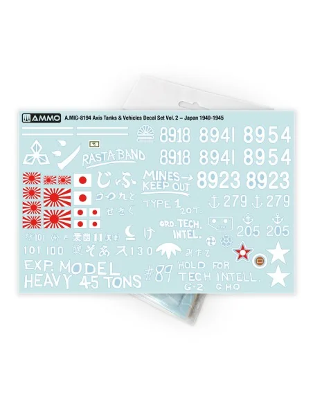 [NO_DESC] Axis Tanks & Vehicles Decal Set Vol. 2 - Japan 1940-1945 ...