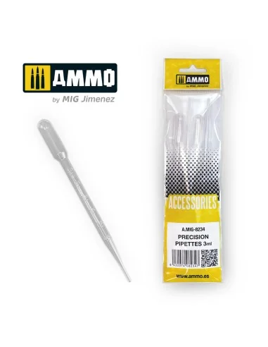 Large Pipettes 3mL (0.1 oz) - 4 pcs. - AMMO by MIG Jimenez A.MIG-8234