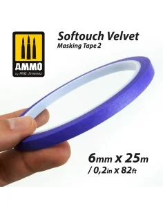 Softouch Velvet Masking Tape 2 (6mm x 25M) - AMMO by MIG Jimenez A.... 2