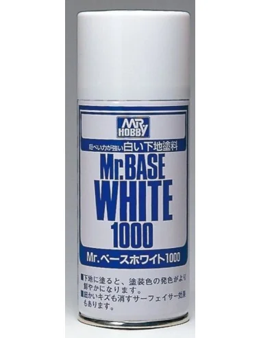 Mr Hobby -Gunze Mr. Base White 1000 Spray (180 ml) - Mr Hobby - Gun...