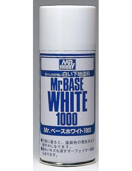 Mr Hobby -Gunze Mr. Base White 1000 Spray (180 ml) - Mr Hobby - Gun...