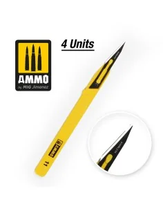 Mini Blade Straight - 4 pcs - AMMO by MIG Jimenez A.MIG-8688