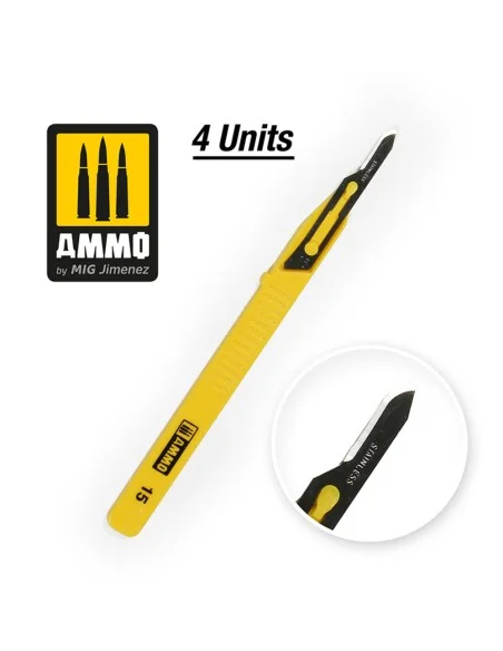 Mini Blade Curved - 4 pcs - AMMO by MIG Jimenez A.MIG-8689