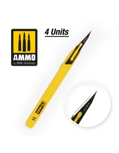 Mini Blade Straight - 4 pcs - AMMO by MIG Jimenez A.MIG-8688 2