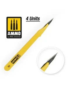 Standard Blade Straight - 4 pcs - AMMO by MIG Jimenez A.MIG-8692