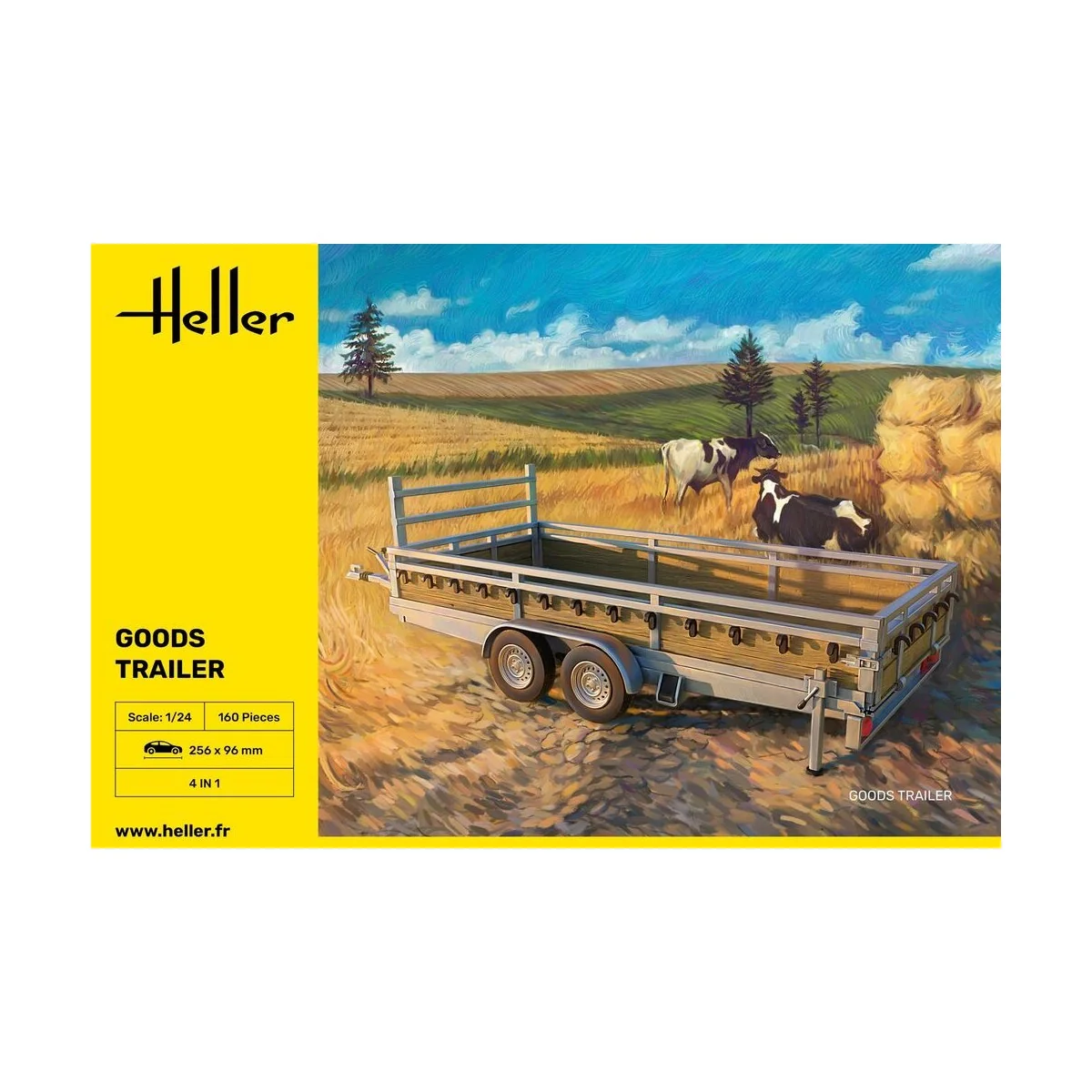 Goods Trailer, 1/24 - Heller 80778 Goods Trailer, 1/24 - Heller 80778