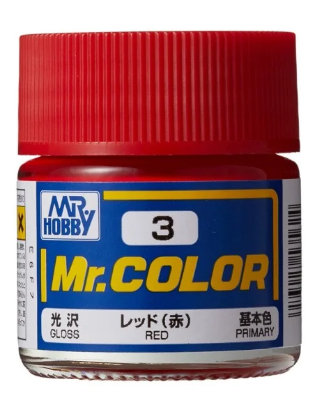 Mr Hobby -Gunze Mr. Color (10 ml) Red - Mr Hobby - Gunze C-003