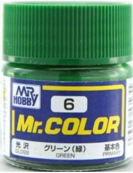 Mr Hobby -Gunze Mr. Color (10 ml) Green - Mr Hobby - Gunze C-006