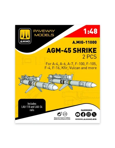 [NO_DESC] AGM-45 Shrike (2 pcs), 1/48 - AMMO by MIG Jimenez A.MIG-1...