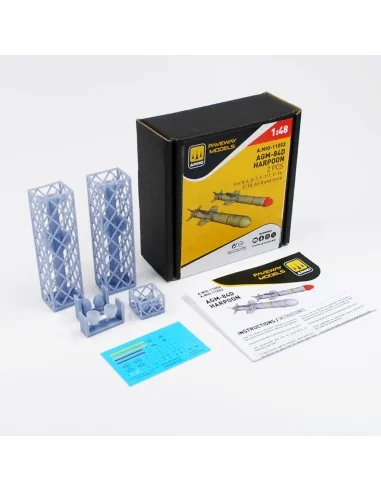 AGM-84D Harpoon (2 pcs), 1/48 - AMMO by MIG Jimenez A.MIG-11002