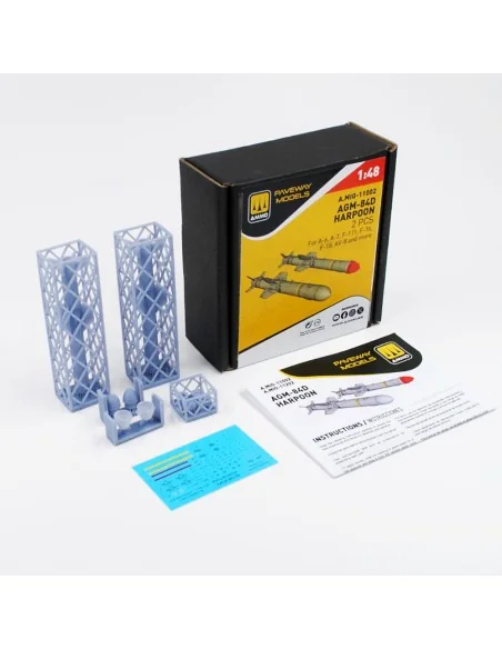AGM-84D Harpoon (2 pcs), 1/48 - AMMO by MIG Jimenez A.MIG-11002