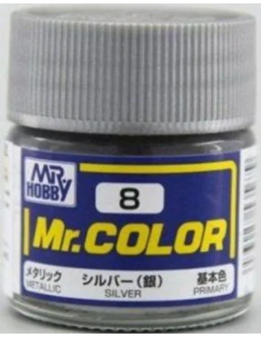 Mr Hobby -Gunze Mr. Color (10 ml) Silver - Mr Hobby - Gunze C-008