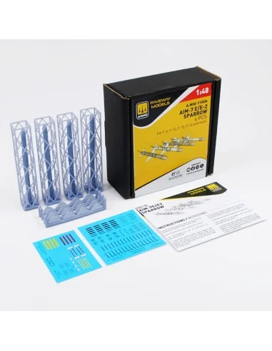 AIM-7E/E2 Sparrow (4 pcs), 1/48 - AMMO by MIG Jimenez A.MIG-11006
