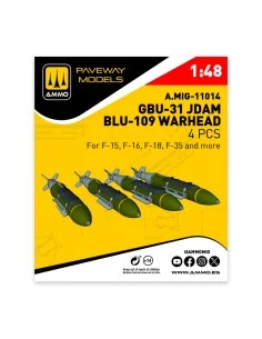 GBU-31 JDAM, BLU-109 Warhead (4 pcs), 1/48 - AMMO by MIG Jimenez A....