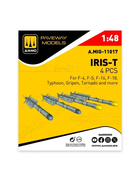 IRIS-T (4 pcs), 1/48 - AMMO by MIG Jimenez A.MIG-11017