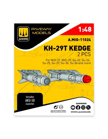 KH-29T Kedge (2 pcs), 1/48 - AMMO by MIG Jimenez A.MIG-11024