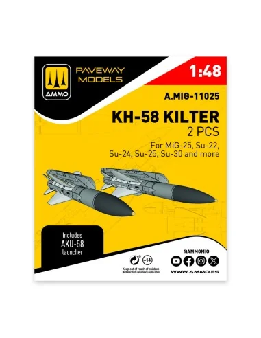 [NO_DESC] KH-58 Kilter (2 pcs), 1/48 - AMMO by MIG Jimenez A.MIG-11025